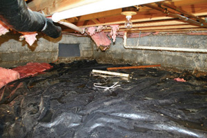 Crawl Space Repair Before in Grand Junction